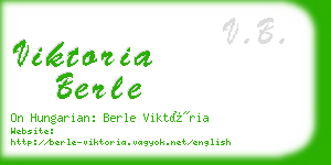 viktoria berle business card